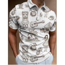 Hawaiian Travel Resort Polo Shirt