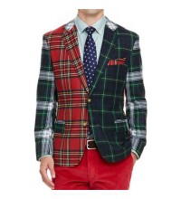 Men's plaid blazer HE1403-01-04